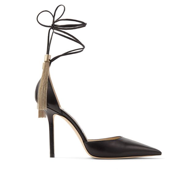 2023 ladies new style real leather sandals stiletto high heel pointed toe pillage lace-up tassels shoes party ankle strap cross-tied wedding, Black
2023 ladies new style real leather sandals stiletto high heel pointed toe pillage lace-up tassels shoes party ankle strap cross-tied wedding, Black