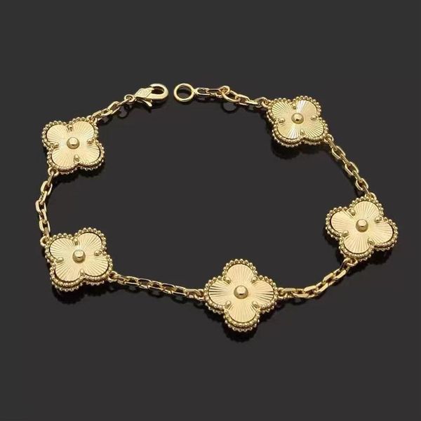 designer design link chain bracelet four-leaf clover cleef bracelets womens fashion 18k gold bracelets jewelry311z, Black
designer design link chain bracelet four-leaf clover cleef bracelets womens fashion 18k gold bracelets jewelry311z, Black