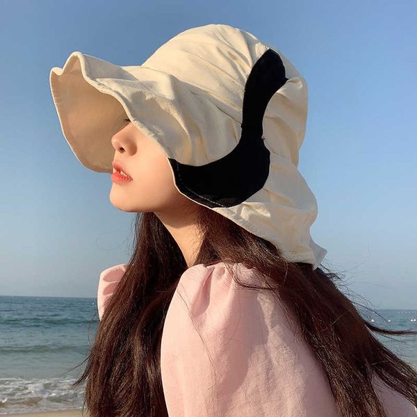 wide brim hats japanese designer bucket hat wrinkled texture contrast color big brim fisherman cap korean version summer sunshade women', Blue;gray
wide brim hats japanese designer bucket hat wrinkled texture contrast color big brim fisherman cap korean version summer sunshade women', Blue;gray