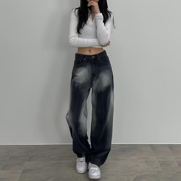 women's jeans black high waisted jeans women american style vintage 90s baggy y2k streetwear summer ins korean fashion wide leg denim t, Blue
women's jeans black high waisted jeans women american style vintage 90s baggy y2k streetwear summer ins korean fashion wide leg denim t, Blue