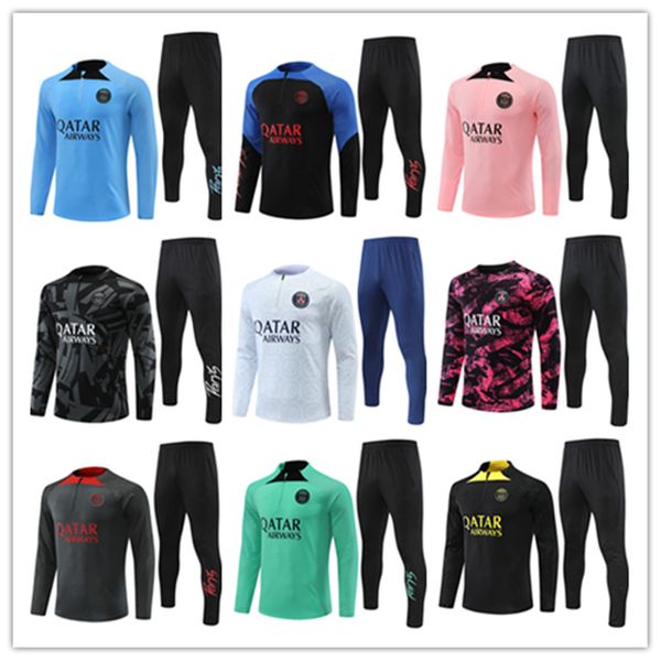 22 23 paris tracksuit training psgs tracksuits chandal 2022 2023 mbappe soccer jersey kit survetement foot tuta jacket retro futbol soccer f, Black
22 23 paris tracksuit training psgs tracksuits chandal 2022 2023 mbappe soccer jersey kit survetement foot tuta jacket retro futbol soccer f, Black
