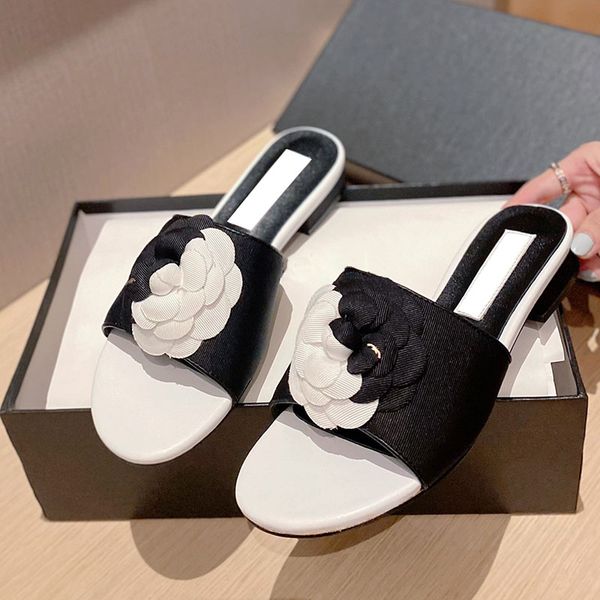 womens slippers flat low heels twill cloth sandals luxury designer ladies slides slip-on mules with flowers classic mules outdoor casual sho, Black
womens slippers flat low heels twill cloth sandals luxury designer ladies slides slip-on mules with flowers classic mules outdoor casual sho, Black