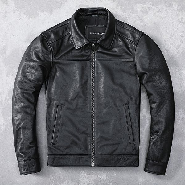 men's jackets .wholesales mens casual black genuine leather jacket.slim style business cowhide coat.plus father's leather cloth 23, Black;brown
men's jackets .wholesales mens casual black genuine leather jacket.slim style business cowhide coat.plus father's leather cloth 23, Black;brown