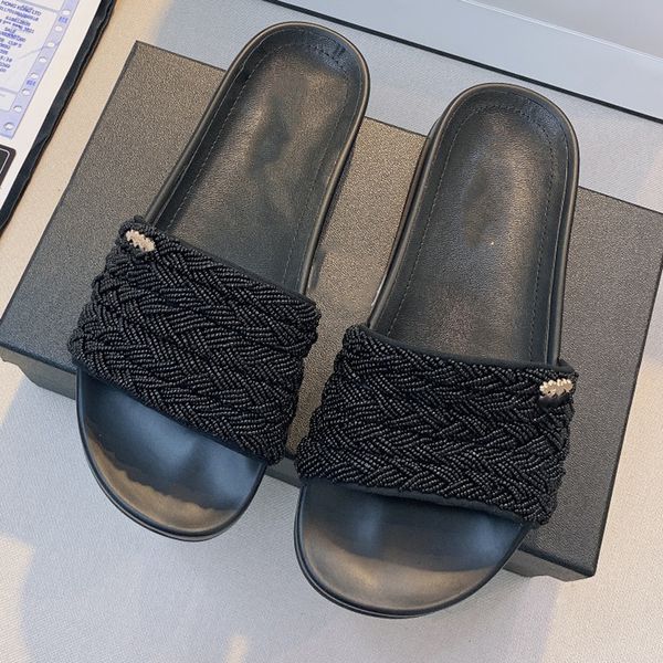 womens classic pearl slippers sandals outdoor swimming pool guesthouse casual shoes beaded women shoes american platform skateboard metal bu, Black
womens classic pearl slippers sandals outdoor swimming pool guesthouse casual shoes beaded women shoes american platform skateboard metal bu, Black