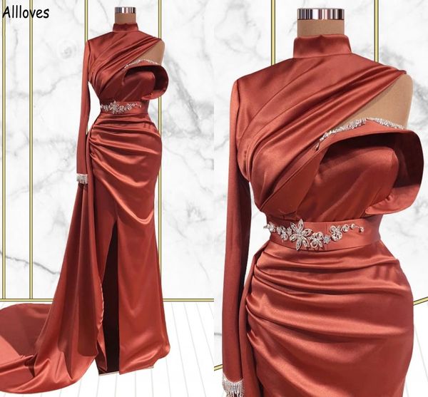 asymmetric dubai arabic turkey mermaid prom dresses one shoulder long sleeve high collar pleated evening party gowns crystals satin peplum f, Black
asymmetric dubai arabic turkey mermaid prom dresses one shoulder long sleeve high collar pleated evening party gowns crystals satin peplum f, Black
