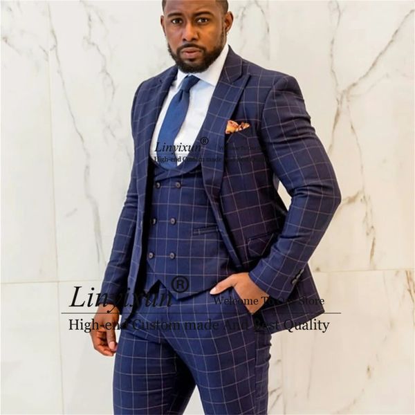 men's suits blazers casual pinstripe plaid men suits 3 pieces slim fit groom wedding tuxedos formal male blazer outfit jacket pants ter, White;black
men's suits blazers casual pinstripe plaid men suits 3 pieces slim fit groom wedding tuxedos formal male blazer outfit jacket pants ter, White;black
