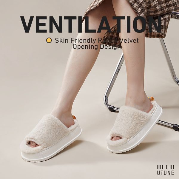 slippers utune women winter slippers plush warm home slides for men thick sole soft indoor flats non-slip breathable office lady shoes 23022, Black
slippers utune women winter slippers plush warm home slides for men thick sole soft indoor flats non-slip breathable office lady shoes 23022, Black