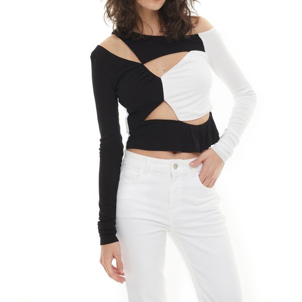 women's blouses & shirts stretchy and full of potential irregular shaped cuts hug your figure comfortably, White
women's blouses & shirts stretchy and full of potential irregular shaped cuts hug your figure comfortably, White