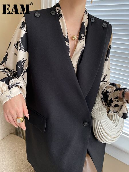 women s vests eam women loose fit black irregular big size casual vest v collar sleeveless fashion spring autumn 2023 1df4211 230225, Black;white
women s vests eam women loose fit black irregular big size casual vest v collar sleeveless fashion spring autumn 2023 1df4211 230225, Black;white