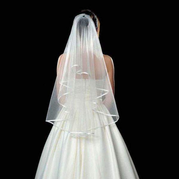 new bridal veils wedding accessories white/ivory fashion ribbon edge short two layer bridal veil with comb high quality, Black
new bridal veils wedding accessories white/ivory fashion ribbon edge short two layer bridal veil with comb high quality, Black