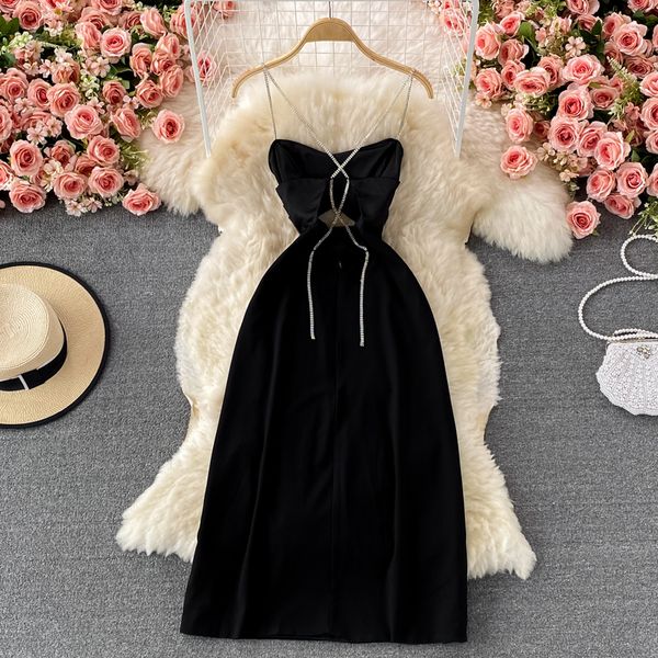 temperament party dress woman high waist split black robe femme sleeveless camisole dresses for women 2023, Black;gray
temperament party dress woman high waist split black robe femme sleeveless camisole dresses for women 2023, Black;gray