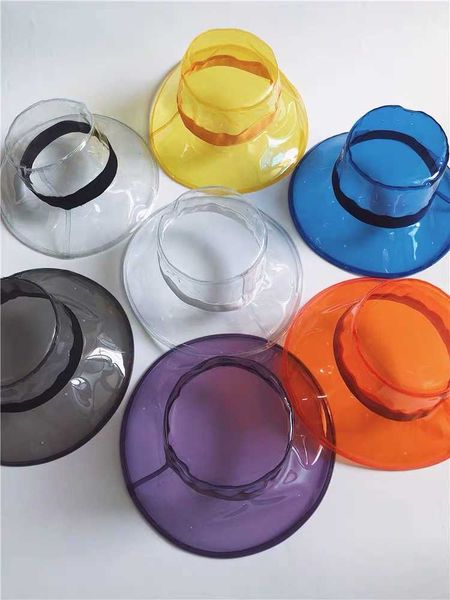 wide brim hats new fashion harajuku pvc color transparent fisherman flat bucket hat female summer catwalk cap sun hats korean version bapej2, Blue;gray
wide brim hats new fashion harajuku pvc color transparent fisherman flat bucket hat female summer catwalk cap sun hats korean version bapej2, Blue;gray