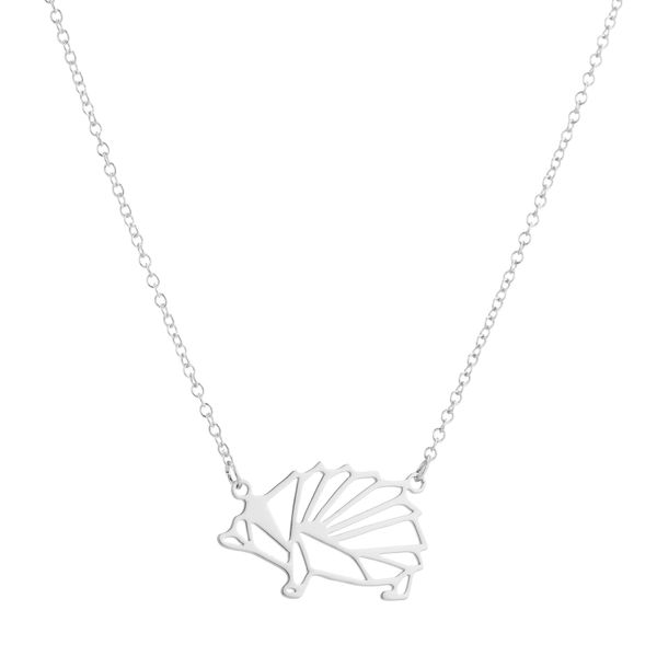 lucky porcupine echidna hedgehog necklace origami cartoon animal hedgepig boar rat mouse stainless steel charm choker collar for women, Silver
lucky porcupine echidna hedgehog necklace origami cartoon animal hedgepig boar rat mouse stainless steel charm choker collar for women, Silver