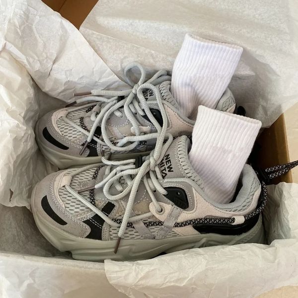 dress shoes women's chunky sneakers thick bottom platform vulcanize shoes fashion breathable casual running shoe for woman female 42 44, Black
dress shoes women's chunky sneakers thick bottom platform vulcanize shoes fashion breathable casual running shoe for woman female 42 44, Black