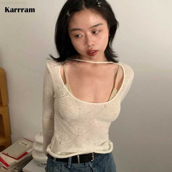 karrram y2k heart embroidery vintage hollow out knit t-shirt full sleeve harajuku slim tee shirt see through japanese 0225, White
karrram y2k heart embroidery vintage hollow out knit t-shirt full sleeve harajuku slim tee shirt see through japanese 0225, White