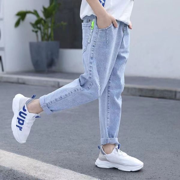 jeans boys clothesc kids baby slim straight classic bottoms denim clothing long pants boy casual trousers 4 12 years 230224, Blue
jeans boys clothesc kids baby slim straight classic bottoms denim clothing long pants boy casual trousers 4 12 years 230224, Blue