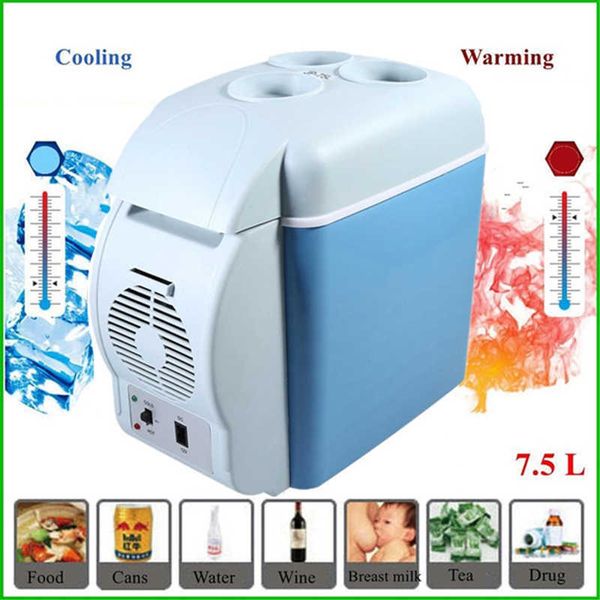 7.5l mini car refrigerator dc12-24v/ac220v home auto food cooling fridge icebox portable picnic cooler warmer accessories r230225
7.5l mini car refrigerator dc12-24v/ac220v home auto food cooling fridge icebox portable picnic cooler warmer accessories r230225