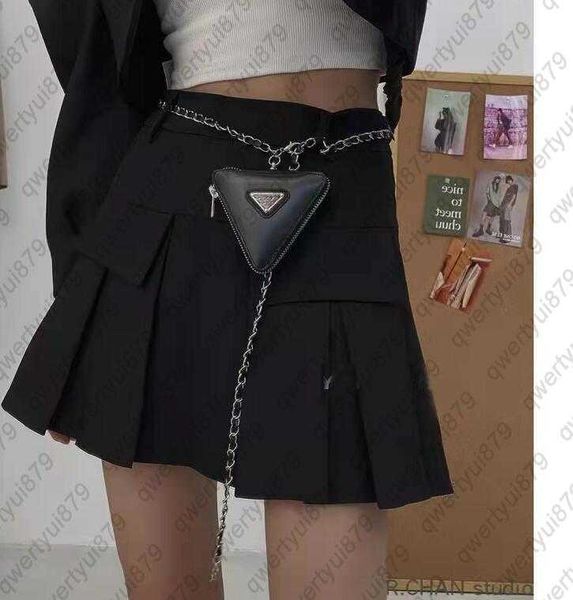 fashion mini lady 2023 new style triangular waist bag decorate chain letter solid color leather messenger change purse 022523h
fashion mini lady 2023 new style triangular waist bag decorate chain letter solid color leather messenger change purse 022523h