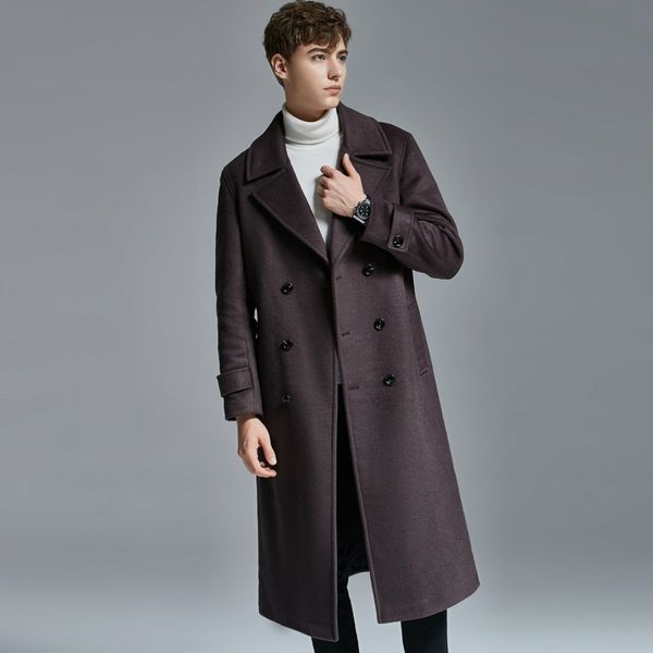 men' blends -long double face men coat winter style warm slim fit extended knee mens en coats and jackets large size 6xl 230225, Black
men' blends -long double face men coat winter style warm slim fit extended knee mens en coats and jackets large size 6xl 230225, Black
