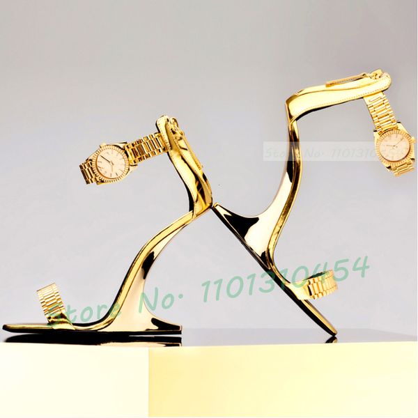 sandals metallic watch wedge women summer elegant fretwork heels gold shoes 2023 luxury casual ankle wrap chic back-zip 230225, Black
sandals metallic watch wedge women summer elegant fretwork heels gold shoes 2023 luxury casual ankle wrap chic back-zip 230225, Black