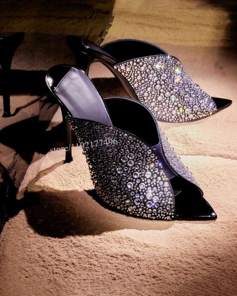 sandals shell design stiletto polka dot crystal heels slingback hollow slippers elegant women jelly pointed fanshaped shoes 230224, Black
sandals shell design stiletto polka dot crystal heels slingback hollow slippers elegant women jelly pointed fanshaped shoes 230224, Black