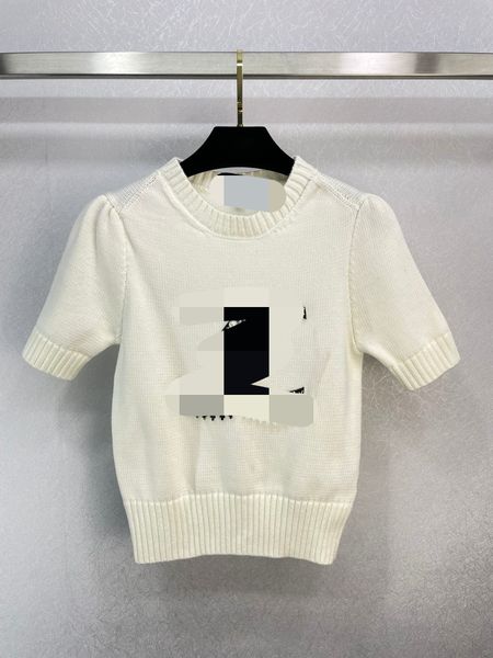 229 2023 runway spring summer women sweater brand same style white short sleeve crew neck button fashion clothes weilan879, White;black
229 2023 runway spring summer women sweater brand same style white short sleeve crew neck button fashion clothes weilan879, White;black