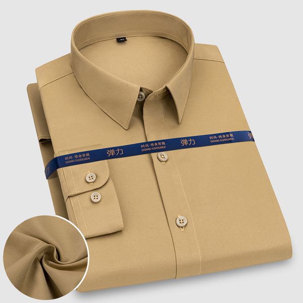 men's casual shirts luxury business dress shirt men long sleeve stretch easy care solid color soft formal regular fit smart casual shir, White;black
men's casual shirts luxury business dress shirt men long sleeve stretch easy care solid color soft formal regular fit smart casual shir, White;black