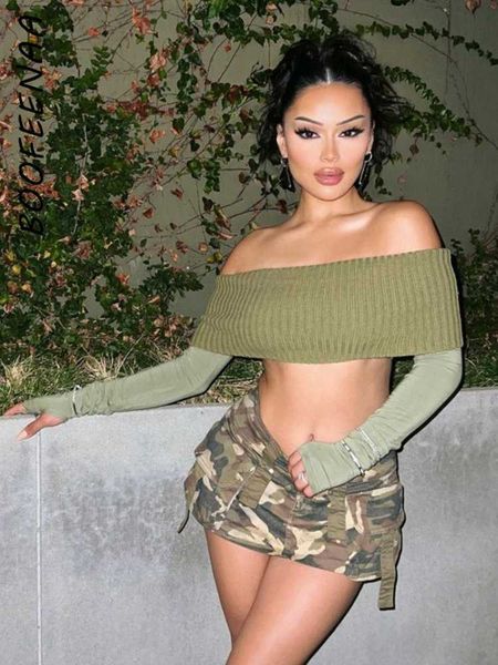 boofeenaa off shoulder long sleeve tees y2k streetwear crop green knitted tshirt women fashion clothes c71-bi19 0225, White
boofeenaa off shoulder long sleeve tees y2k streetwear crop green knitted tshirt women fashion clothes c71-bi19 0225, White