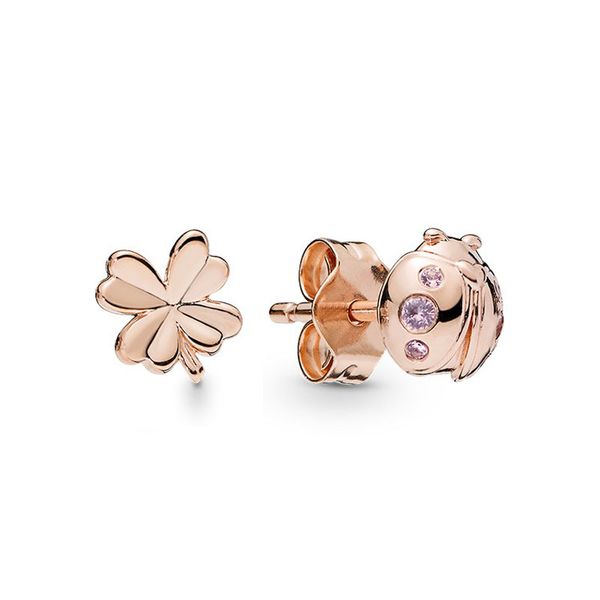 rose gold clover and ladybird stud earrings for pandora 925 sterling silver fashion party jewelry for women girlfriend gift designer earring, Golden;silver
rose gold clover and ladybird stud earrings for pandora 925 sterling silver fashion party jewelry for women girlfriend gift designer earring, Golden;silver