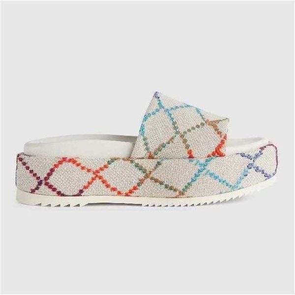 designer slippers fashion thick bottom sandals rubber letter embroidery slides lady platform wedges sandal beach high heel embroidered slip, Black
designer slippers fashion thick bottom sandals rubber letter embroidery slides lady platform wedges sandal beach high heel embroidered slip, Black