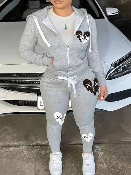 women's two piece pants lw sweatshirt suits cotton 2pc autumn sweat heart zipper up drawstring tracksuit set hoodie jackets pants match, White
women's two piece pants lw sweatshirt suits cotton 2pc autumn sweat heart zipper up drawstring tracksuit set hoodie jackets pants match, White
