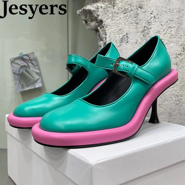 dress shoes runway thin high heel pump round toe genuine leather shallow mouth belt buckle single spring elegant party 230225, Black
dress shoes runway thin high heel pump round toe genuine leather shallow mouth belt buckle single spring elegant party 230225, Black