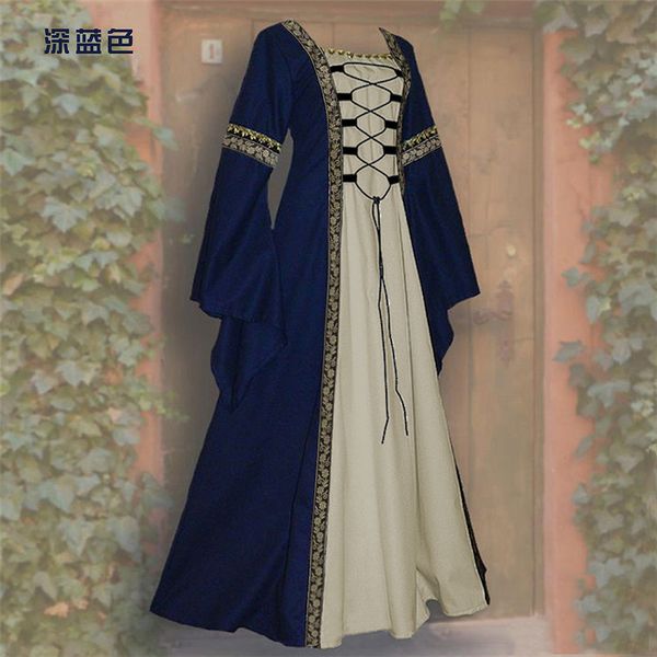 ethnic attire europe and the united states square collar horn sleeve long dress goth vintage women's medieval court robe large sizedark, Red
ethnic attire europe and the united states square collar horn sleeve long dress goth vintage women's medieval court robe large sizedark, Red