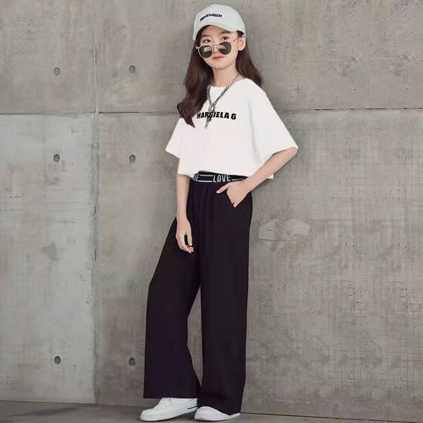 clothing sets girls set 2023 summer child short sleeve tshirt wide leg pants 2pcs kids casual outfits teenger girl 5 to 14 230225, White
clothing sets girls set 2023 summer child short sleeve tshirt wide leg pants 2pcs kids casual outfits teenger girl 5 to 14 230225, White