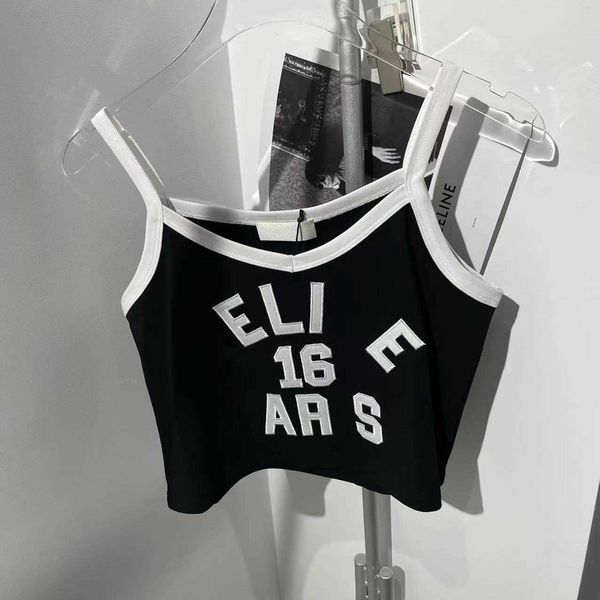 women's tanks & camis spring and summer new color contrast blouse patch embroidery loose temperament short strap bra, White
women's tanks & camis spring and summer new color contrast blouse patch embroidery loose temperament short strap bra, White