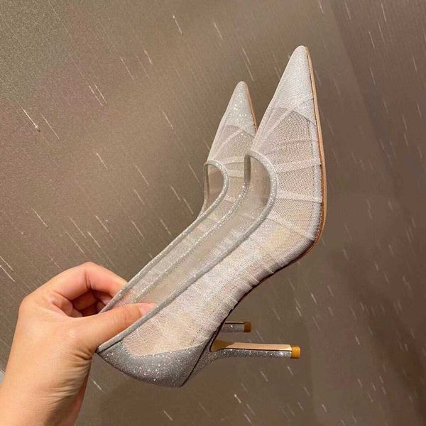 shoes banquet dinner pointed women's summer sandals fairy sparkle bridesmaid shoes lace mesh high heels, Black
shoes banquet dinner pointed women's summer sandals fairy sparkle bridesmaid shoes lace mesh high heels, Black