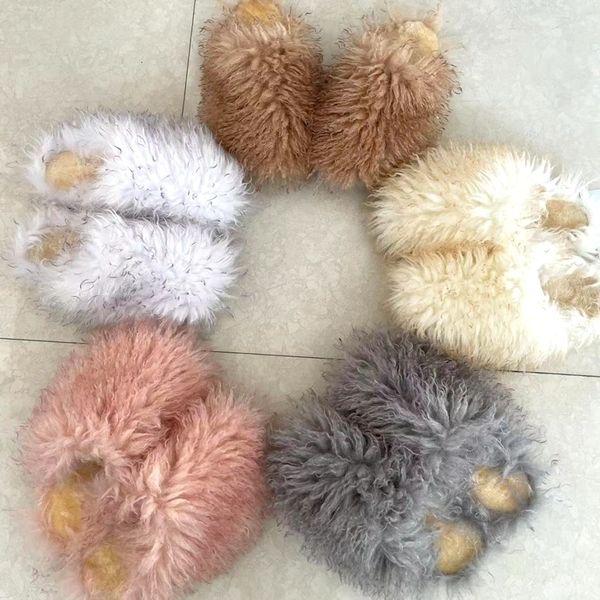 slippers 2023 fluffy women faux fur slides indoor female flip flops plush sandals luxury designer shoes 230224, Black
slippers 2023 fluffy women faux fur slides indoor female flip flops plush sandals luxury designer shoes 230224, Black