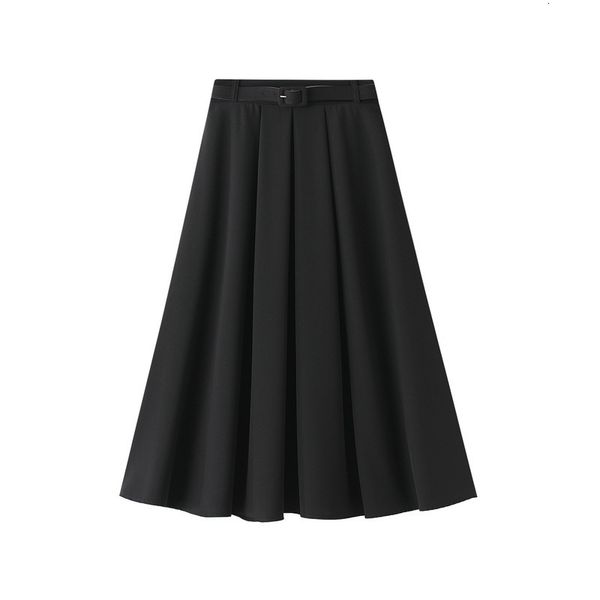 skirts 2023 spring high waist chic midlength black women retro a line slim summer with belt 230225
skirts 2023 spring high waist chic midlength black women retro a line slim summer with belt 230225