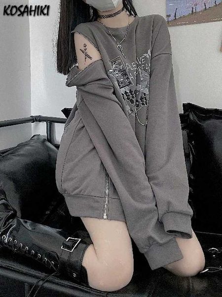 kosahiki women sweatshirts zipper off shoulder o-neck pullover butterfly print hoodies spring outwear y2k cloth streetwear 0225, White
kosahiki women sweatshirts zipper off shoulder o-neck pullover butterfly print hoodies spring outwear y2k cloth streetwear 0225, White