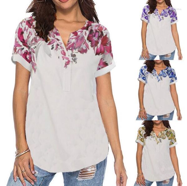 women's t shirts casual plus size european and american women's summer short-sleeved printed fashion t-shirt women, White
women's t shirts casual plus size european and american women's summer short-sleeved printed fashion t-shirt women, White
