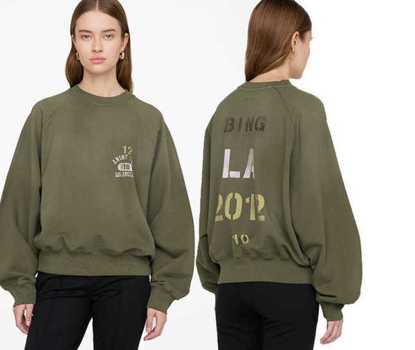 anine bing women designer pullover sweatshirt front and back english letters numbers print loose fleece sweater warm hoodie, Black
anine bing women designer pullover sweatshirt front and back english letters numbers print loose fleece sweater warm hoodie, Black