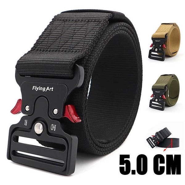 belts 5.0 cm wide belt for men large size 125 135 145 155 165cm army tactical military nylon waist belts quick release magnetic buckle l2302, Black;brown
belts 5.0 cm wide belt for men large size 125 135 145 155 165cm army tactical military nylon waist belts quick release magnetic buckle l2302, Black;brown