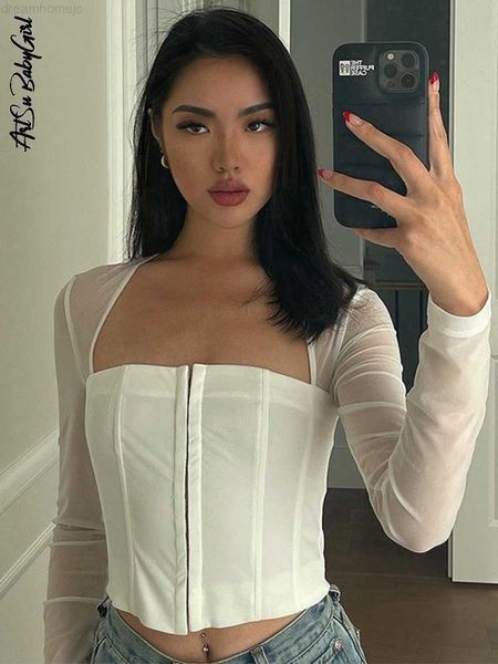 mesh women long sleeve crop square neck t-shirt fairy grunge solid white hook eye brown tee shirt y2k clothes 0225
mesh women long sleeve crop square neck t-shirt fairy grunge solid white hook eye brown tee shirt y2k clothes 0225