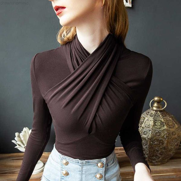 modal cotton long-sleeved t-shirt women's autumn and winter 2022 new bottoming shirt y2k cross hanging neck 0225, White
modal cotton long-sleeved t-shirt women's autumn and winter 2022 new bottoming shirt y2k cross hanging neck 0225, White