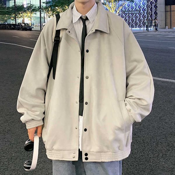 suede winter coat men's spring autumn fashion brand plush upper garment baseball suit pishuai new boys jacket gc2ggc2g, Black;brown
suede winter coat men's spring autumn fashion brand plush upper garment baseball suit pishuai new boys jacket gc2ggc2g, Black;brown