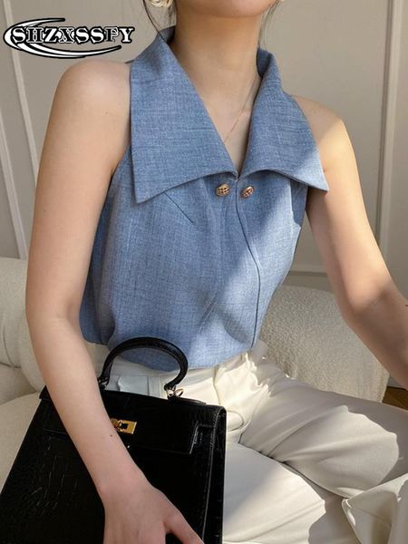 women's tanks camis with open shoulders temperament lapel camisole elegant fashion summer women office lady sleeveless shirt 230224, White
women's tanks camis with open shoulders temperament lapel camisole elegant fashion summer women office lady sleeveless shirt 230224, White