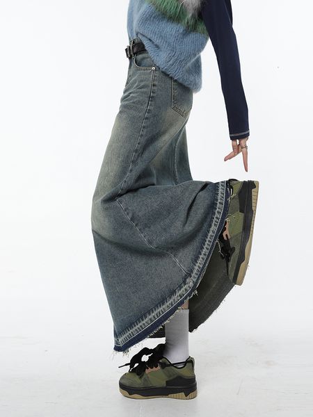 skirt blue mid length high waist wide leg tassels denim casual korean y2k fashion bottoms baggy vintage female 230225, Black
skirt blue mid length high waist wide leg tassels denim casual korean y2k fashion bottoms baggy vintage female 230225, Black