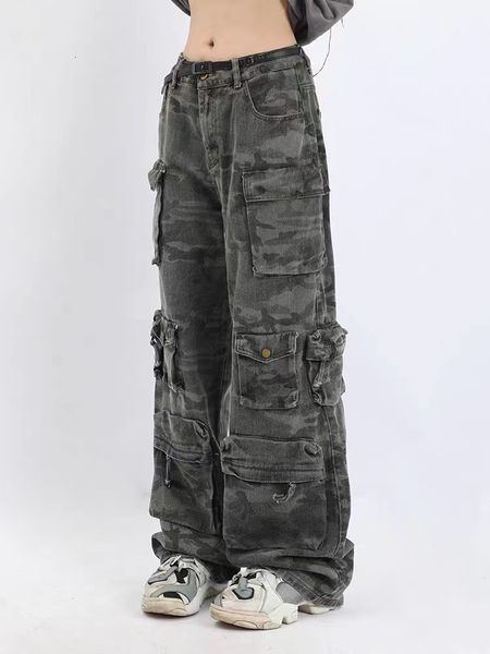 women's pants capris american style retro street camouflage overalls women's hip-hop fried street wide-leg casual pants high stree, Black;white
women's pants capris american style retro street camouflage overalls women's hip-hop fried street wide-leg casual pants high stree, Black;white