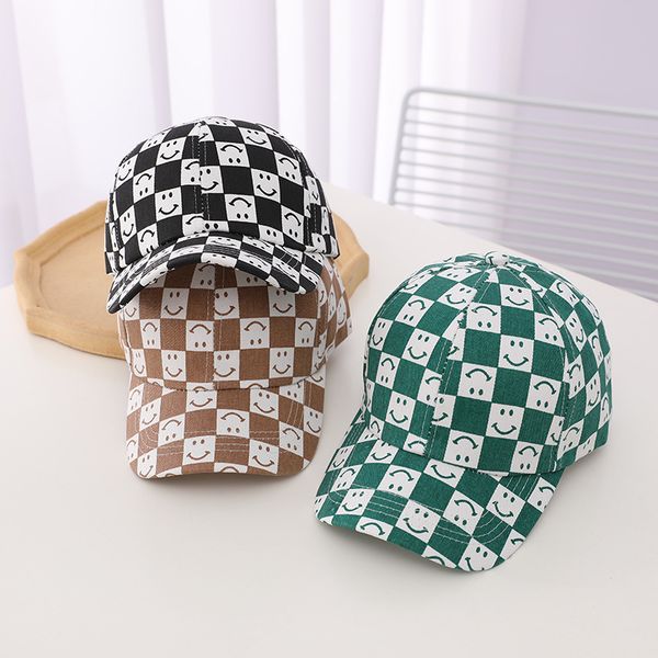 m549 kids baseball hat children casual smile plaid peaked cap boys girls ball cap hats baseball hip-hop sunhat, Yellow
m549 kids baseball hat children casual smile plaid peaked cap boys girls ball cap hats baseball hip-hop sunhat, Yellow