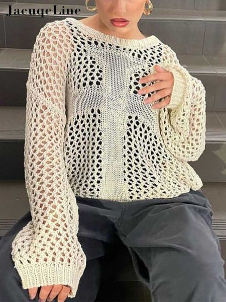 jacqueline 2022 loose knit long sleeve hollow out t shirt women y2k clothes summer korean fashion o neck tee t-shirt 0225, White
jacqueline 2022 loose knit long sleeve hollow out t shirt women y2k clothes summer korean fashion o neck tee t-shirt 0225, White